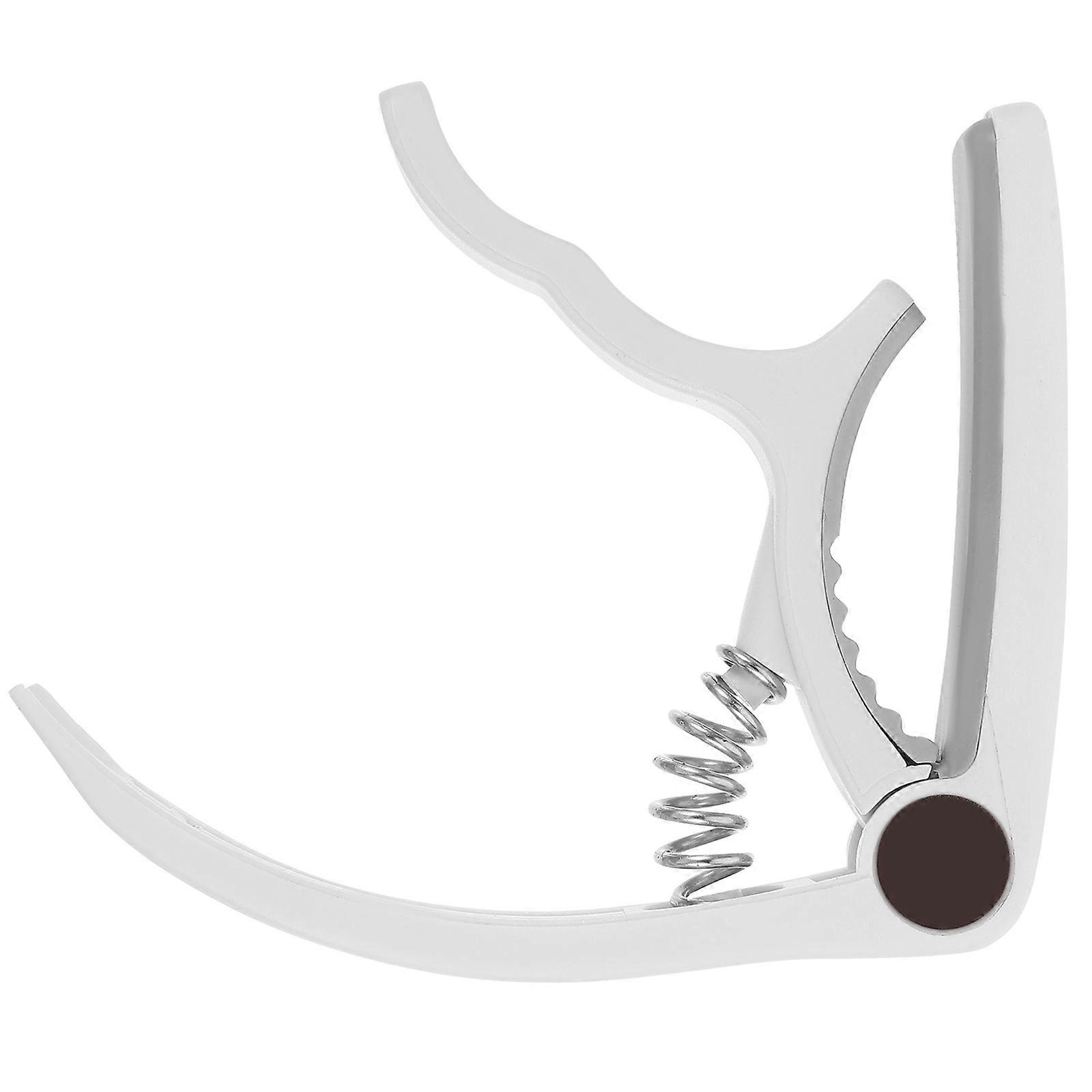 Klipsbar gitarstemmercapo for stemmeklemme 1 stk. hvit