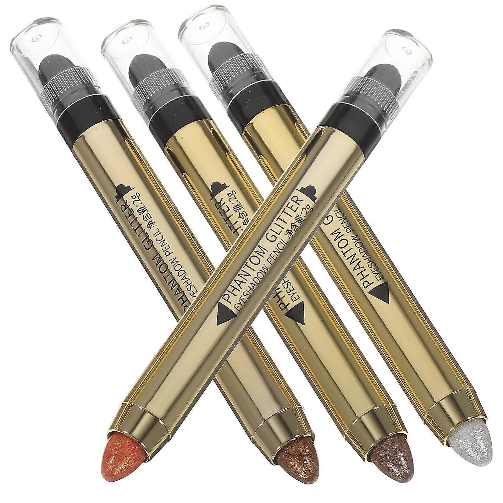 Stylish Eyeshadow Pencil Set For Women Ideal For Festivals And Daily Use With Two-Head Design 4Pcs