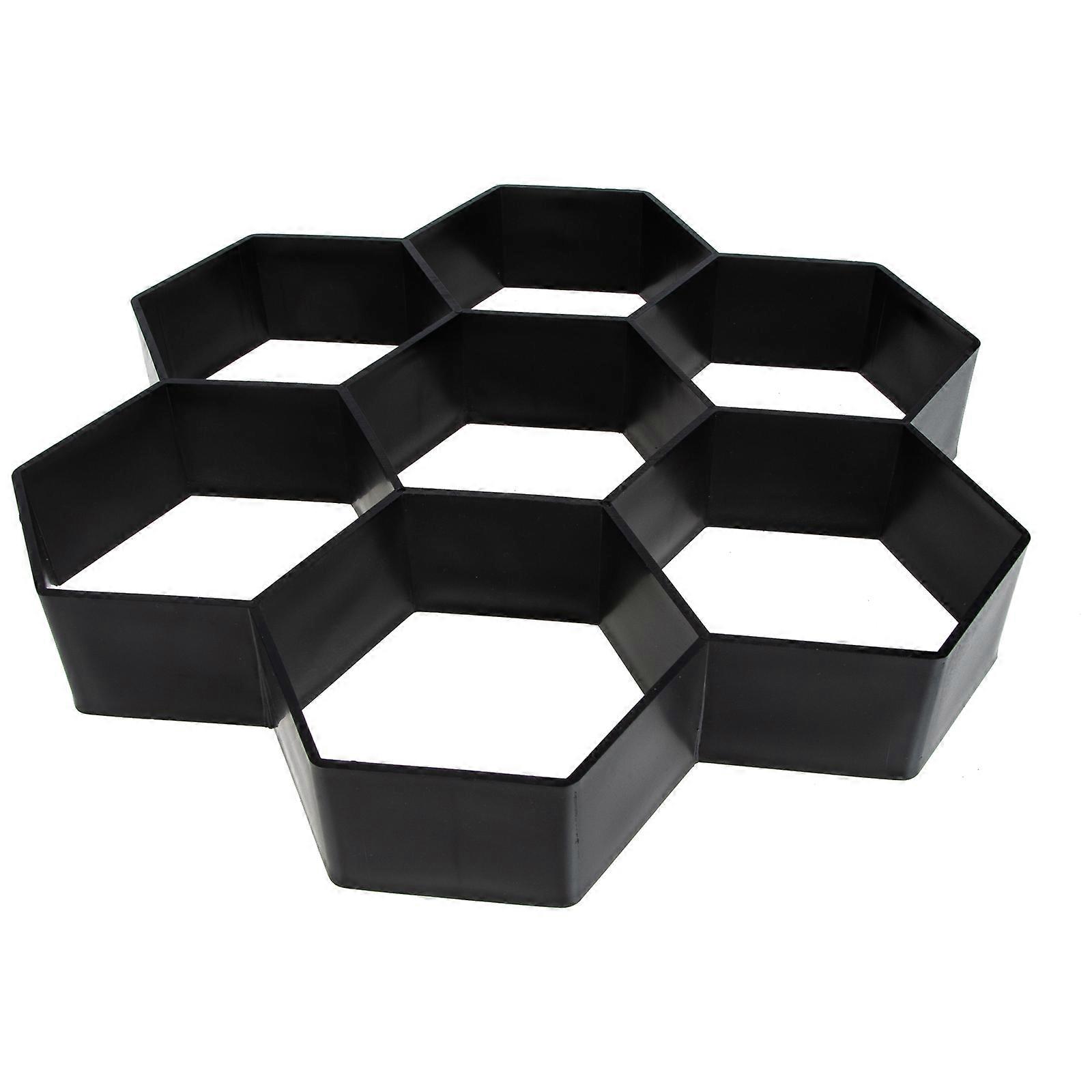 DIY Garden Path Maker Mold Crafted From Plastic Designed For Parks And Communities In Black Color Sized 29X29Cm 1Pack