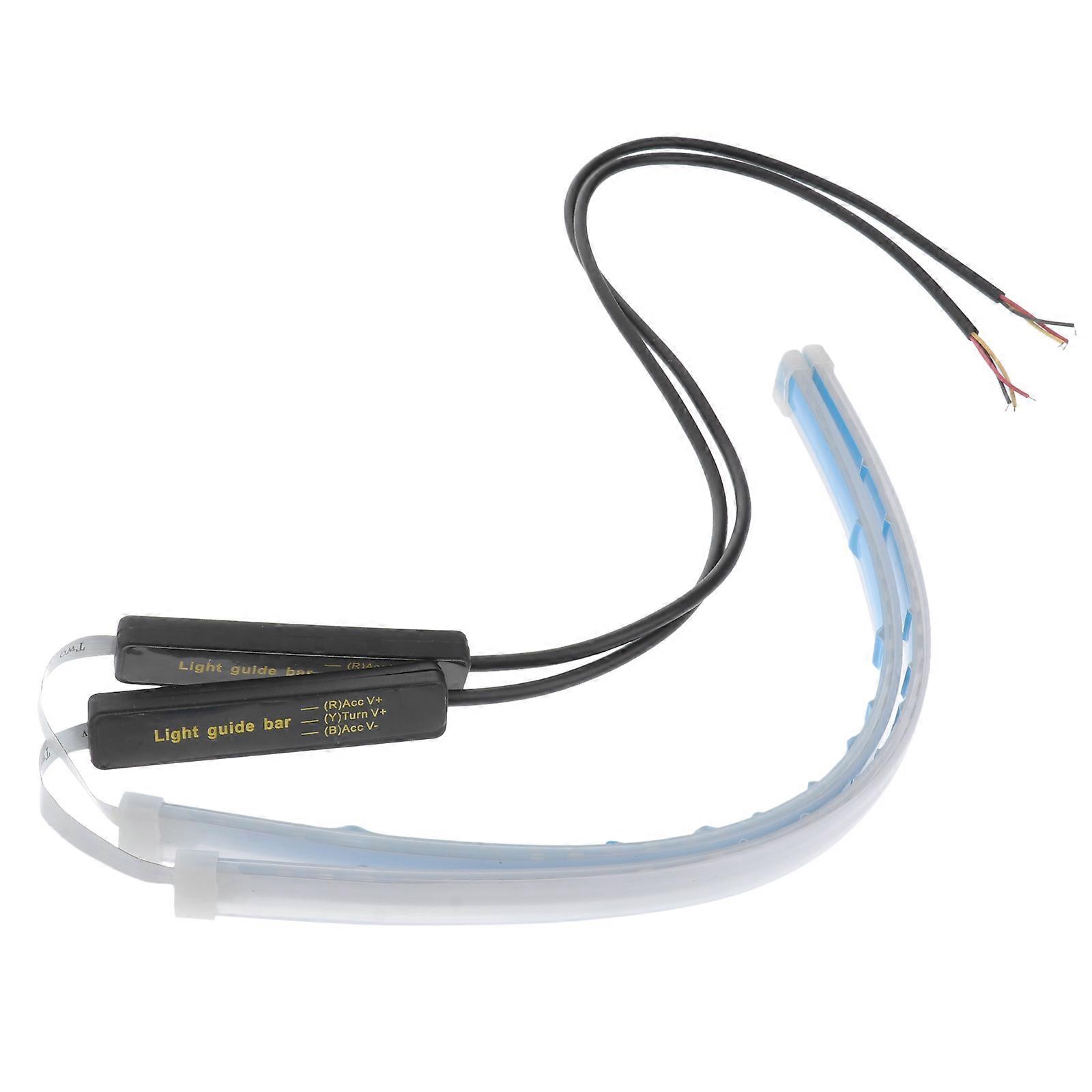 Auto Daytime Running Light 2Pcs 30cm Flexible Strip Ideal For Cars During Foggy Days