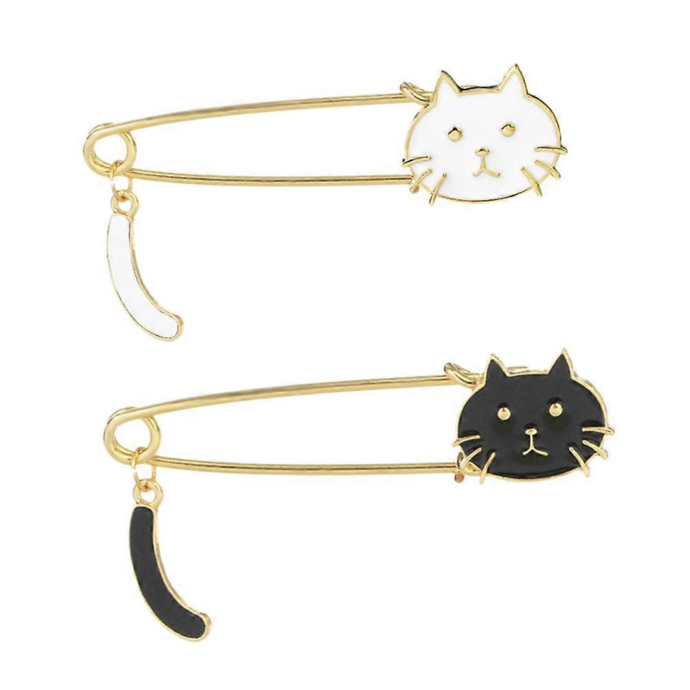 Animal Brooches Creative Drip Oil Decorative Pins For Casual Occasions In With Shiny Look 2Pcs