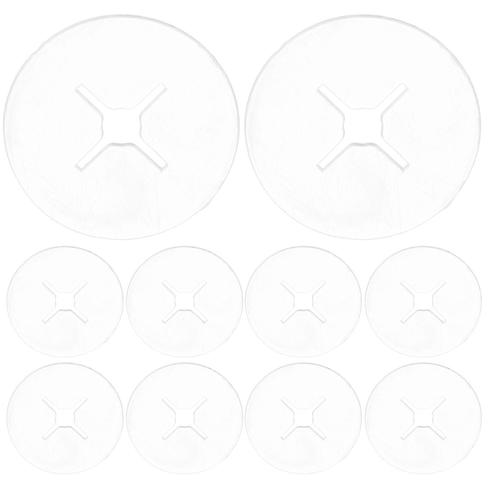 Pegboard Hooks Protector Round PE Material Storage Solutions Anti Theft Hook Lock 100Set