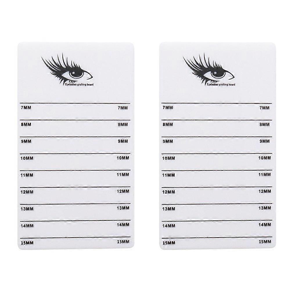 Acrylic Eyelash Display Plates for Beauty Salons – Lightweight Lash Extension Boards with Scale for Easy Application & Organization