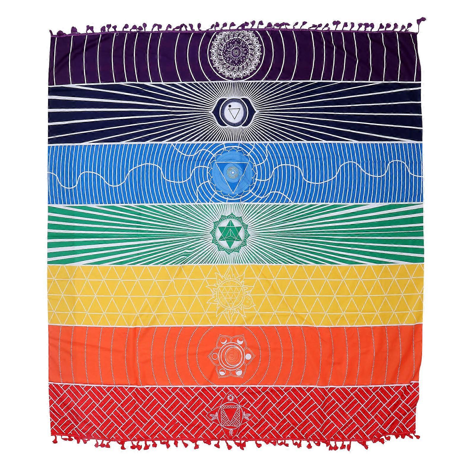 Printing Beach Towel 1Set For Yoga Practice 150x150cm Assorted Color Easy To Store