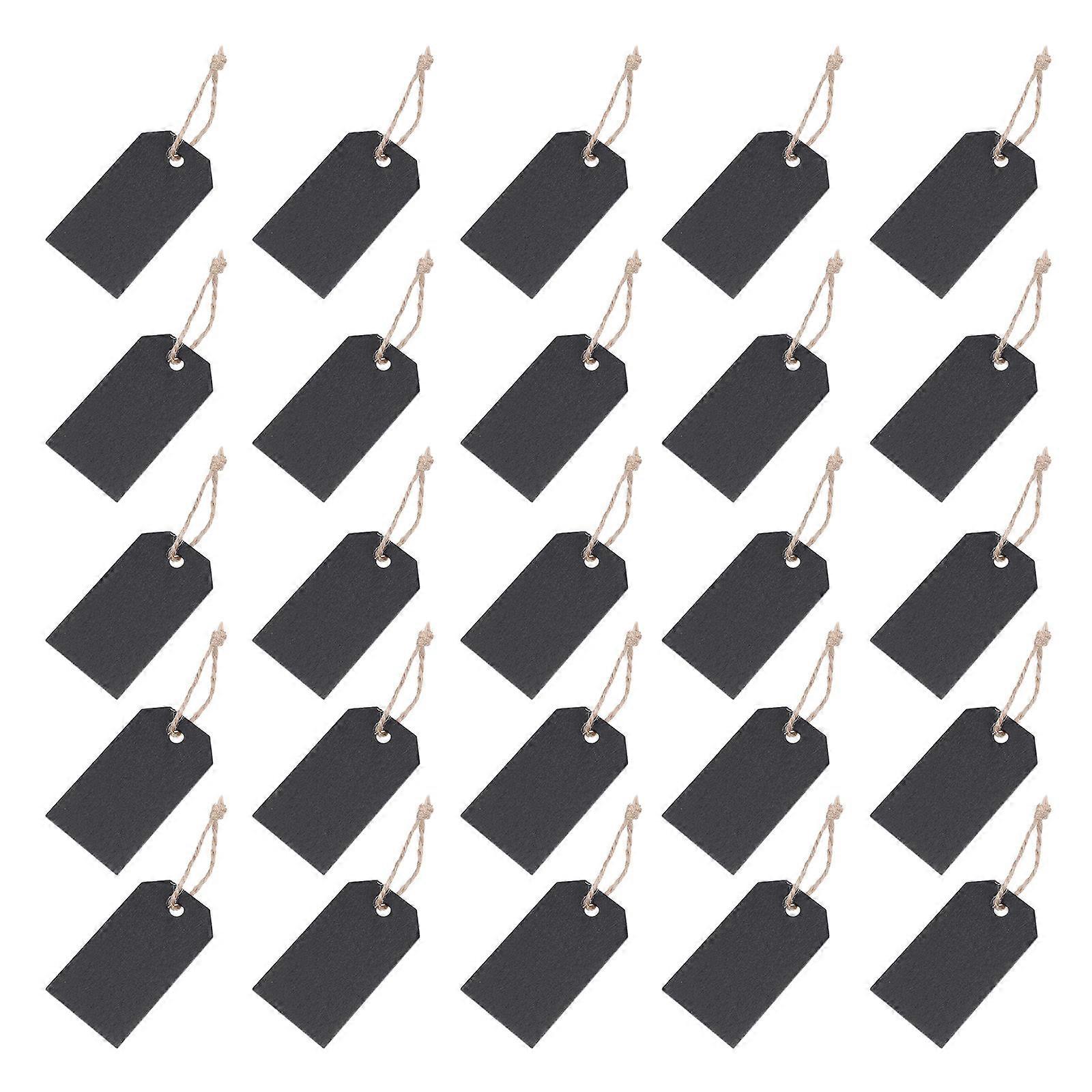 Black Price Tags for Store Display Made of Synthetic Material Smooth Edges Professional Use 2 Sets