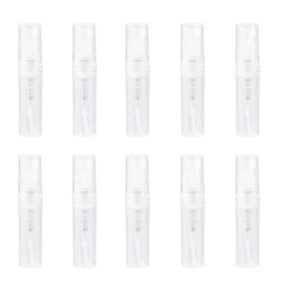 60 Pcs Portable Perfume Atomizer Bottled 2ml Travel Size Refillable Spray Bottle Plastic Transparent