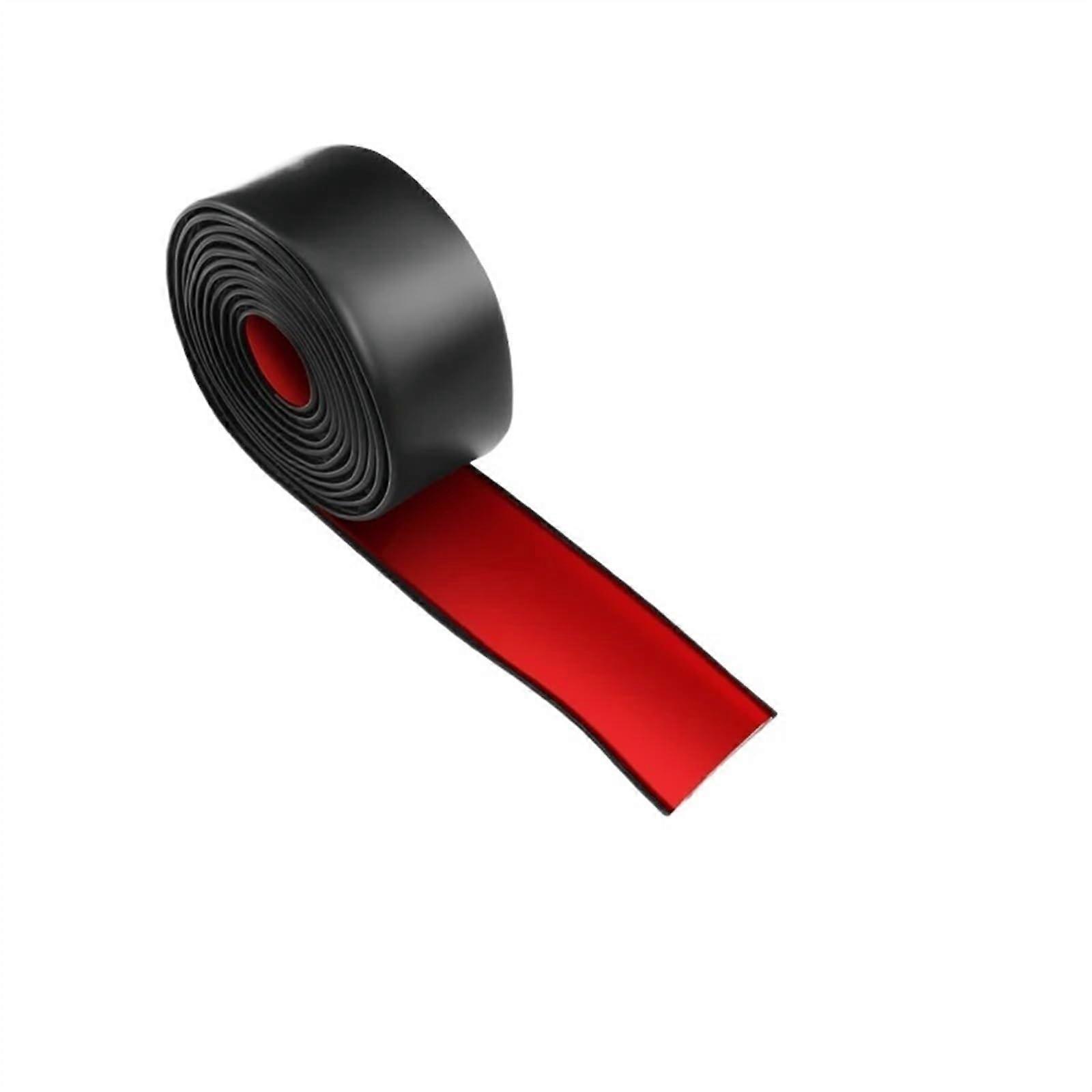 Winglet Diffuser Side Skirt Protector For Cars, Universal Rubber, Scratch-Resistant, Bumper Guard, Side Rock Splitter, 5cm x 2m, Black