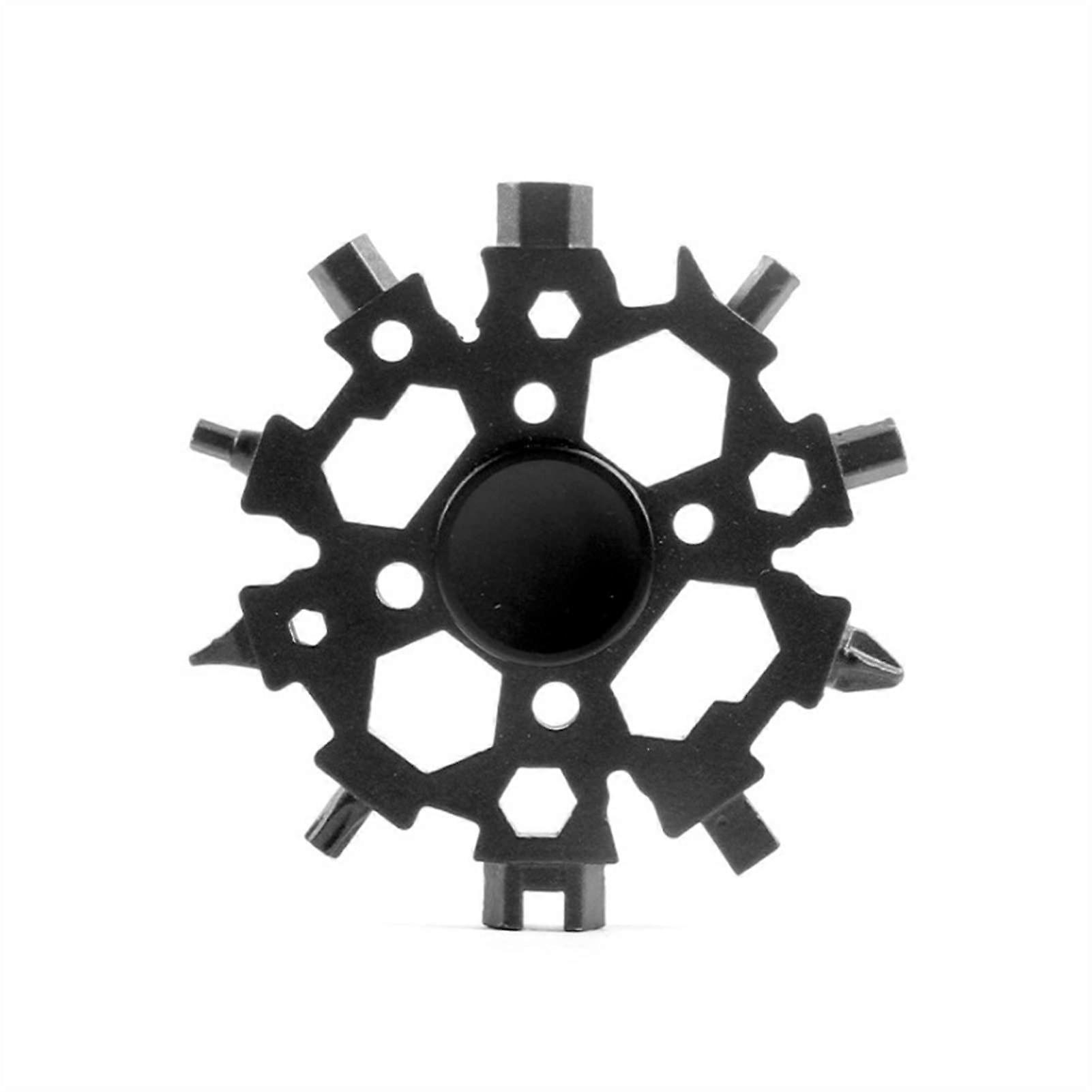 Schneeflocke Multitool, Snowflake Multitool, Screwdriver Wrench, Snowflake Multitool Wrench 23in1 Snowflake Black