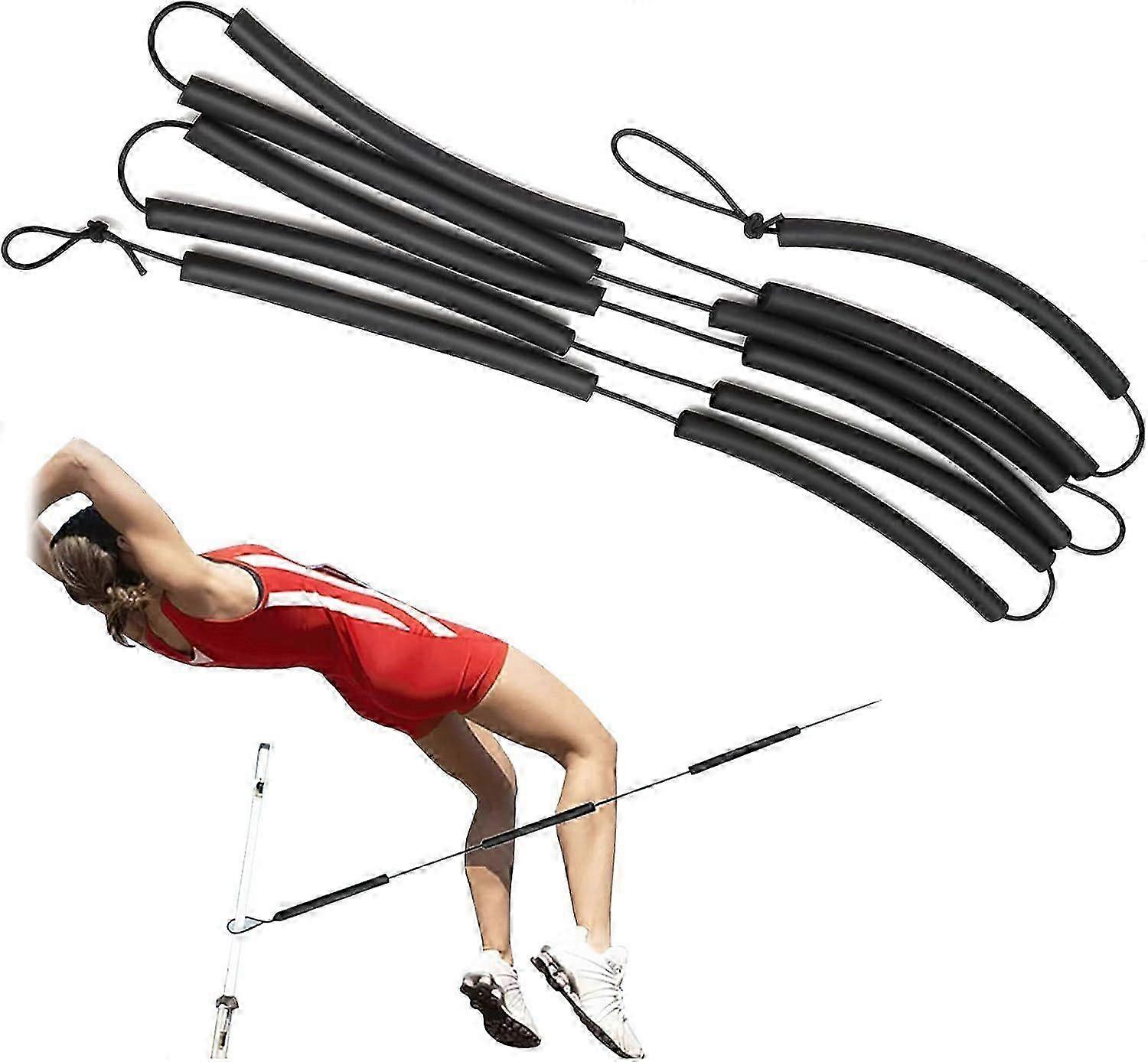 High Jump Bungee Bar, 8,2 fot lång High Jump Bungee Bungee Bar, Foam Track and Field Standard Rope, lämplig för nybörjare att träna, hög jum