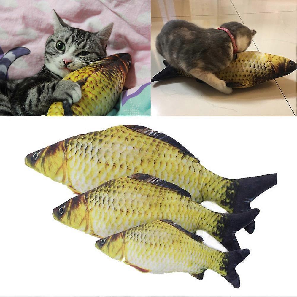 20cm/30cm/40m 人造猫薄荷鱼玩具猫猫薄荷游戏生动鲫鱼小猫宠物猫软搞笑玩具用品配件