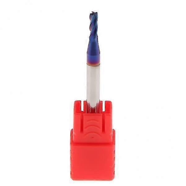 2xTungsten 4-Flute End Mill Milling Cutter CNC Router Bits 4mm Shank 2.5 R0.2