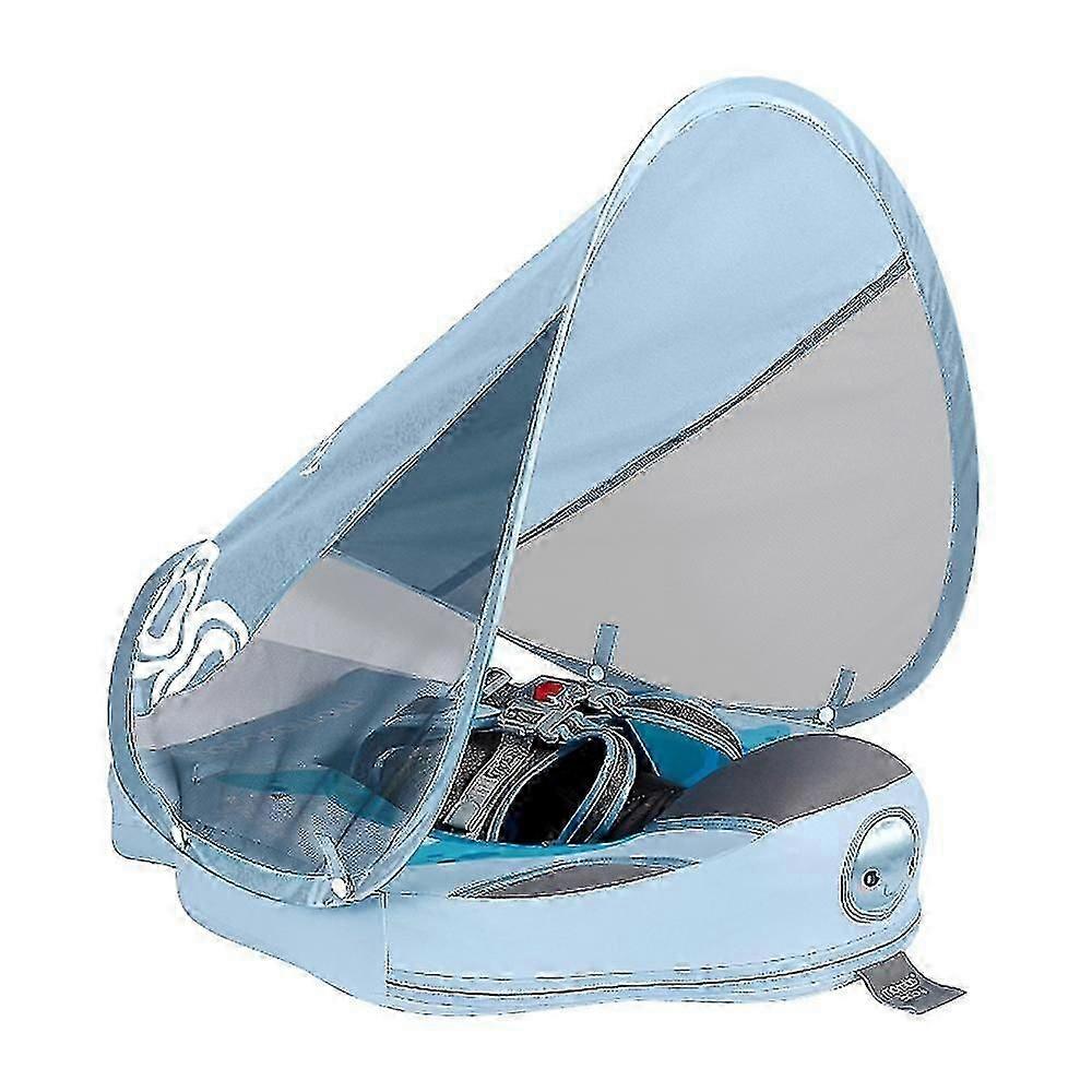 Mambobaby B503-26 Non-Inflatable Baby Swimming Pool Float Ring Swim Trainer with UPF50+ Sun Protecti