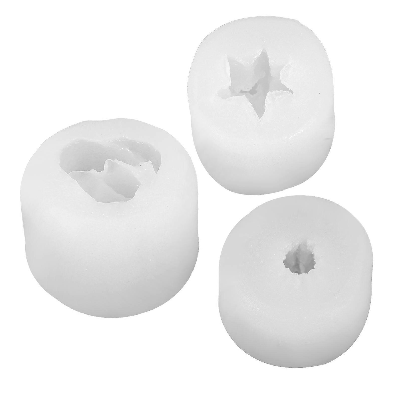 Flexible Silicone DIY Molds for Succulent Plants Soap Useful Washable Nonstick 3pcs