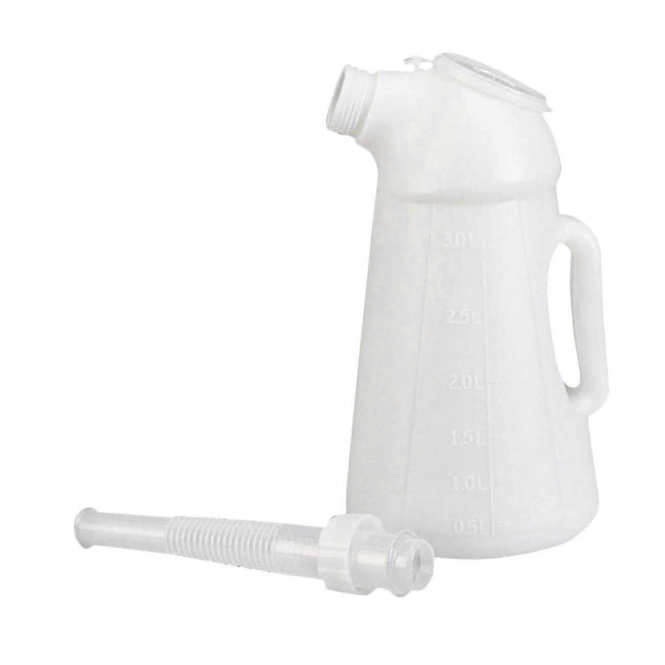 Pressure Oil Pump Oil Can with Long Spout for Vehicle Oil Robust Plastic Bottle Manual Operation for Precise Filling Tight Engine Compartments