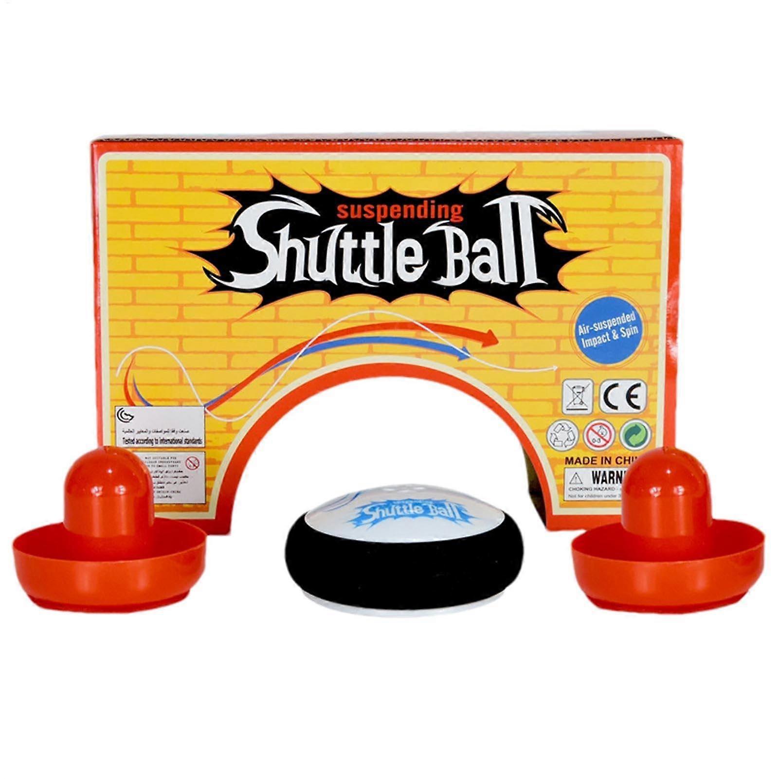 Air Hockey Pushers Set - 2 Electric Floating Pushers with 2 Red Sliders and Gate Handles for Kids and Adults