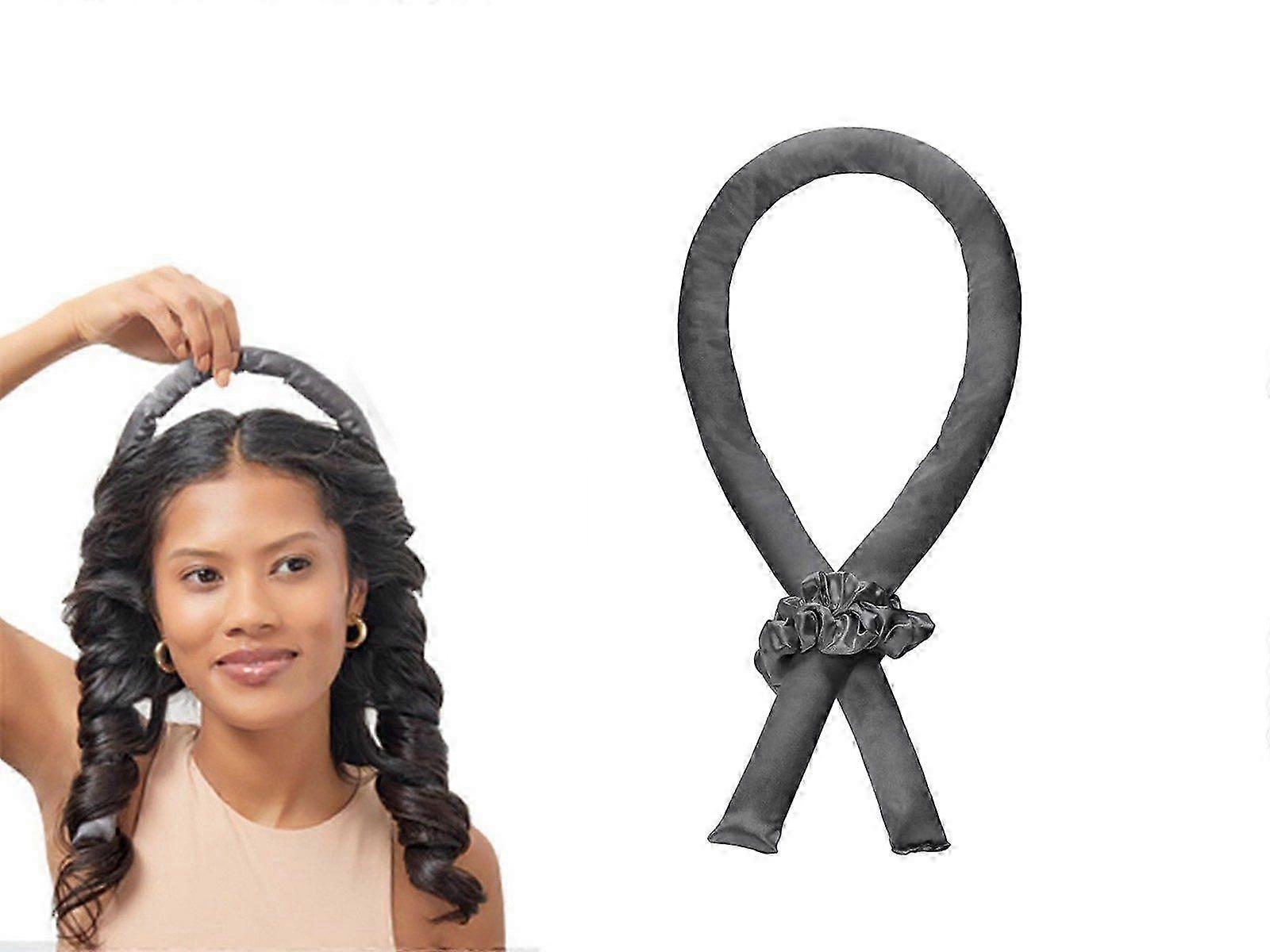 Satin Heatless Curling Set - Black