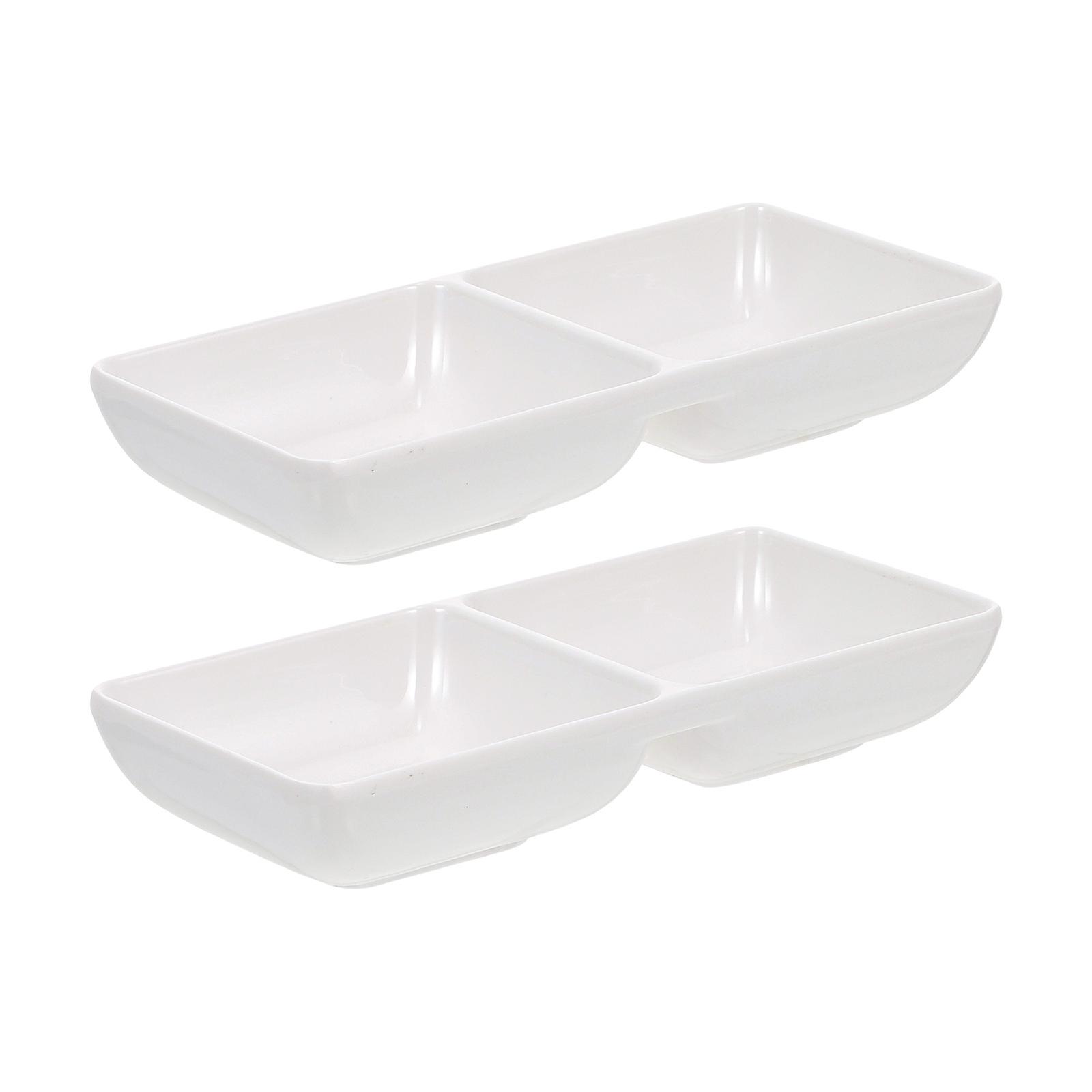 White Tray for Painting 2 Pieces Non Slip Color Mixing Tray with Smooth Surface for Study