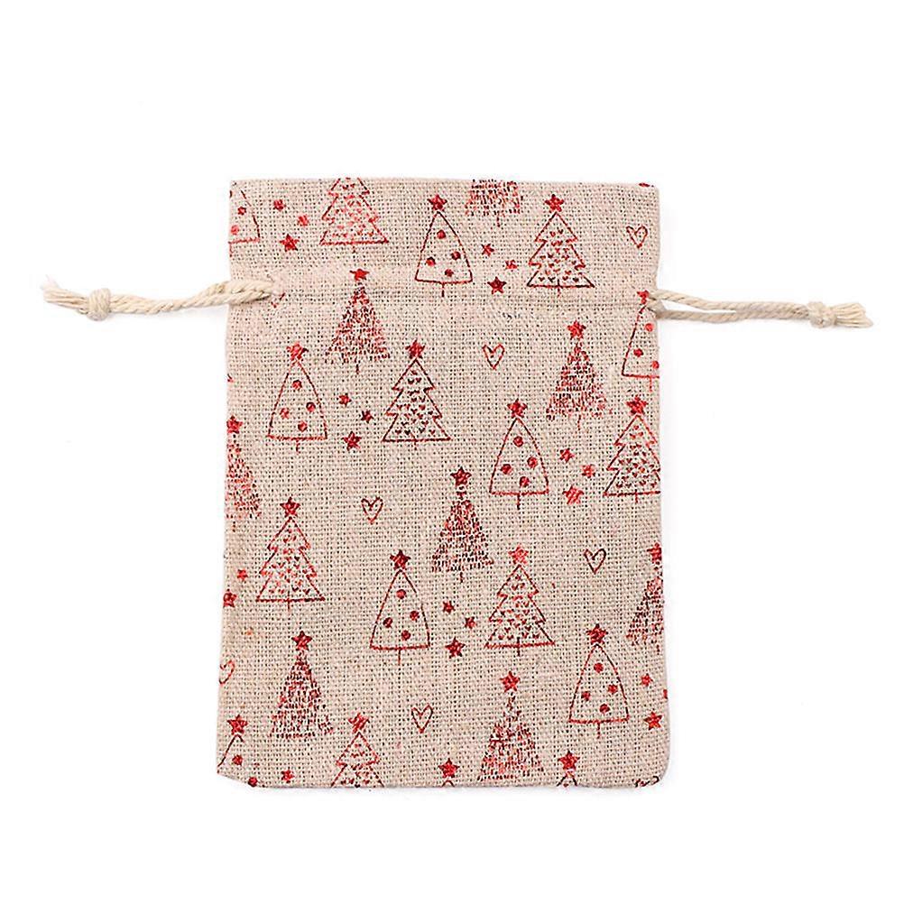 30Pack Christmas Design Drawstring Gift Bags Ideal For Gifting Occasions And Parties 14x13cm Rectangular Shape