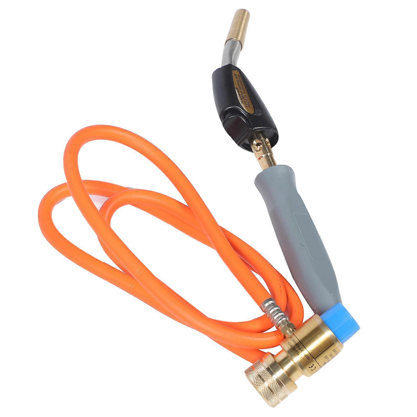 High Pressure Gear Torch with Hose for Welding, Refrigeration Maintenance, and High Temperature Heating Applications