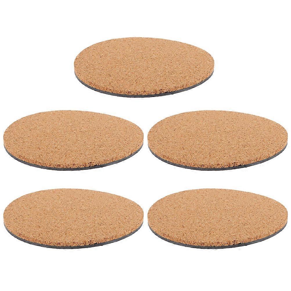 Chocolate PP Sheet Coasters for Table Protection Lightweight NonSlip Plant 5 Pieces