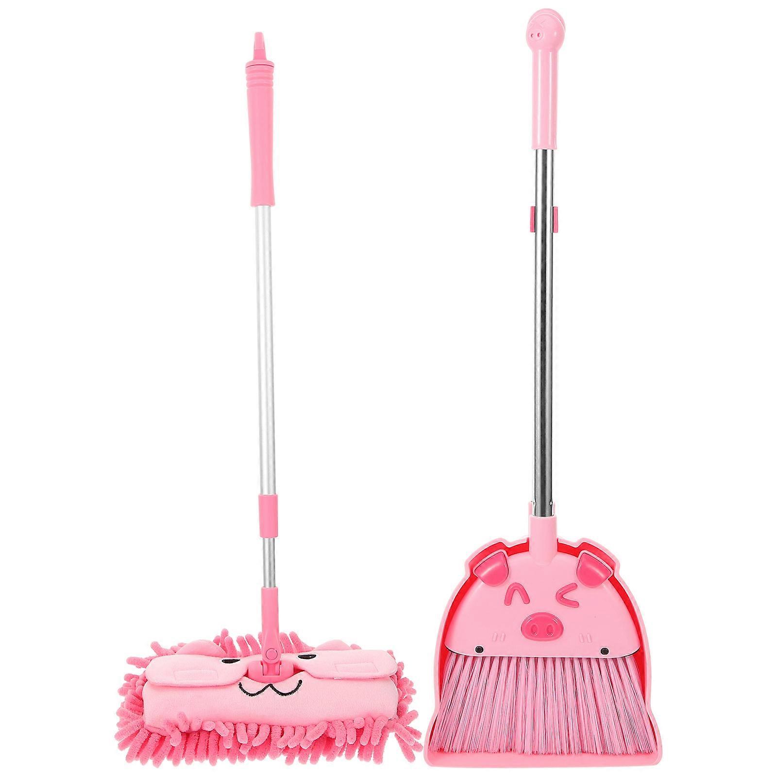 Children's Sweeping Toys Broom And Dustpan Set For Engaging Kids In Housework 1 Set