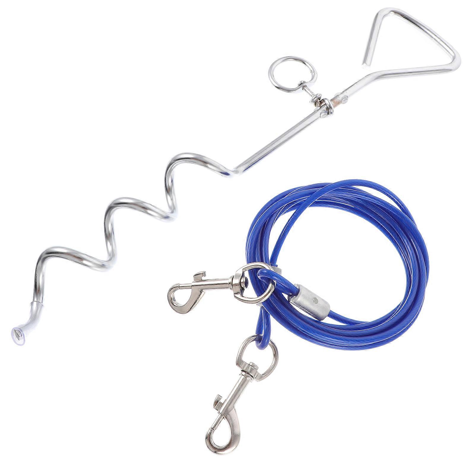 Dog Training Tie Out Cable for Men Outdoor Sports Running Climbing Wire With 1 Set