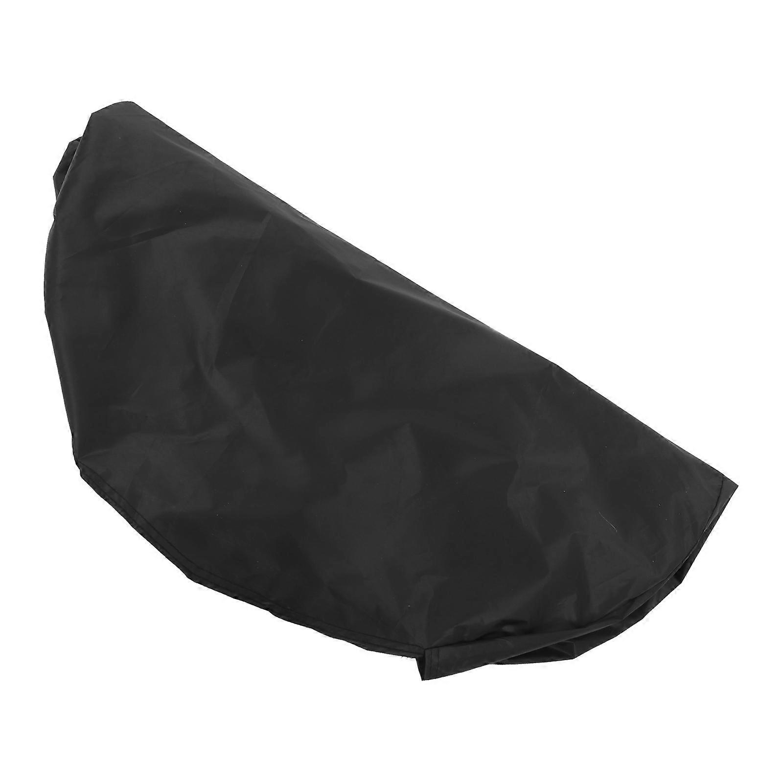 Universal Car Spare Tire Cover with Windproof Hooks Black 190T Polyester Waterproof Sun