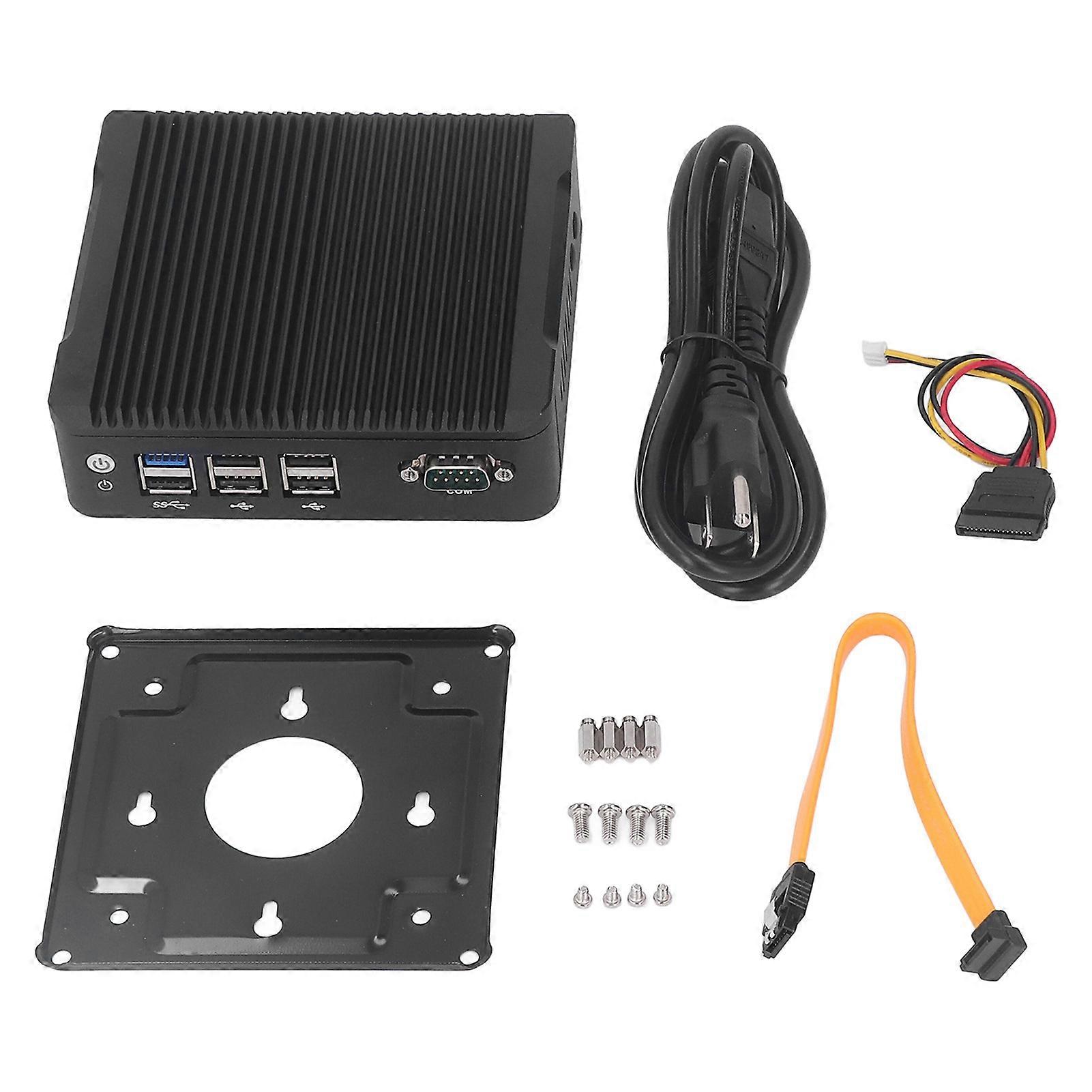 Mini Computer Embedded Fanless Low Consumption J1900 Fast Heat Dissipation Industrial PC for Automation DC12V