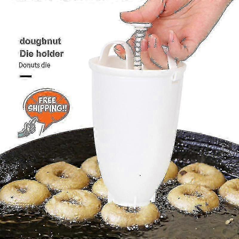 Moule à beignets Facile Rapide Portable Fabricant manuel Distributeur de gaufres Machine à beignets Gaufre arabe Plastique Léger Frit