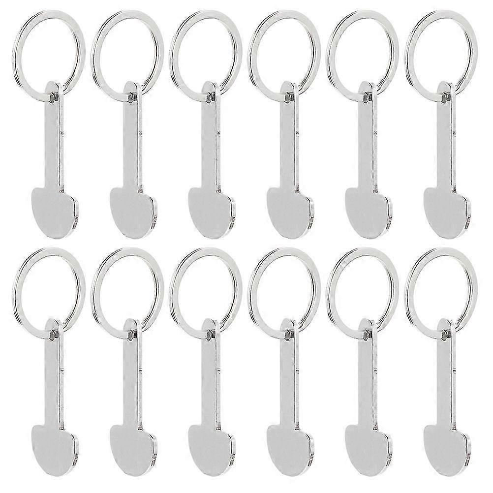 12Pcs μάρκες καροτσιών καροτσιών κραμάτων ψευδαργύρου μάρκες καροτσιών καροτσιών που κρέμονται μικρές μάρκες καροτσιών