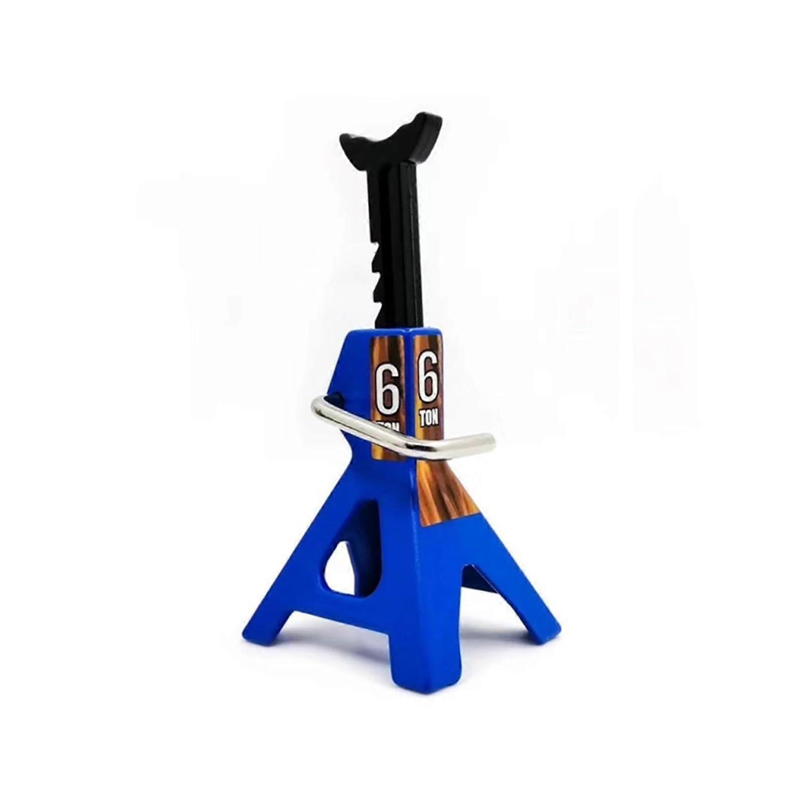 Simulation Car Scale Jack Stands 6 Ton Lift Rack for Remote Control Toy Car Truck Crawler Tire Change Accessories Blue