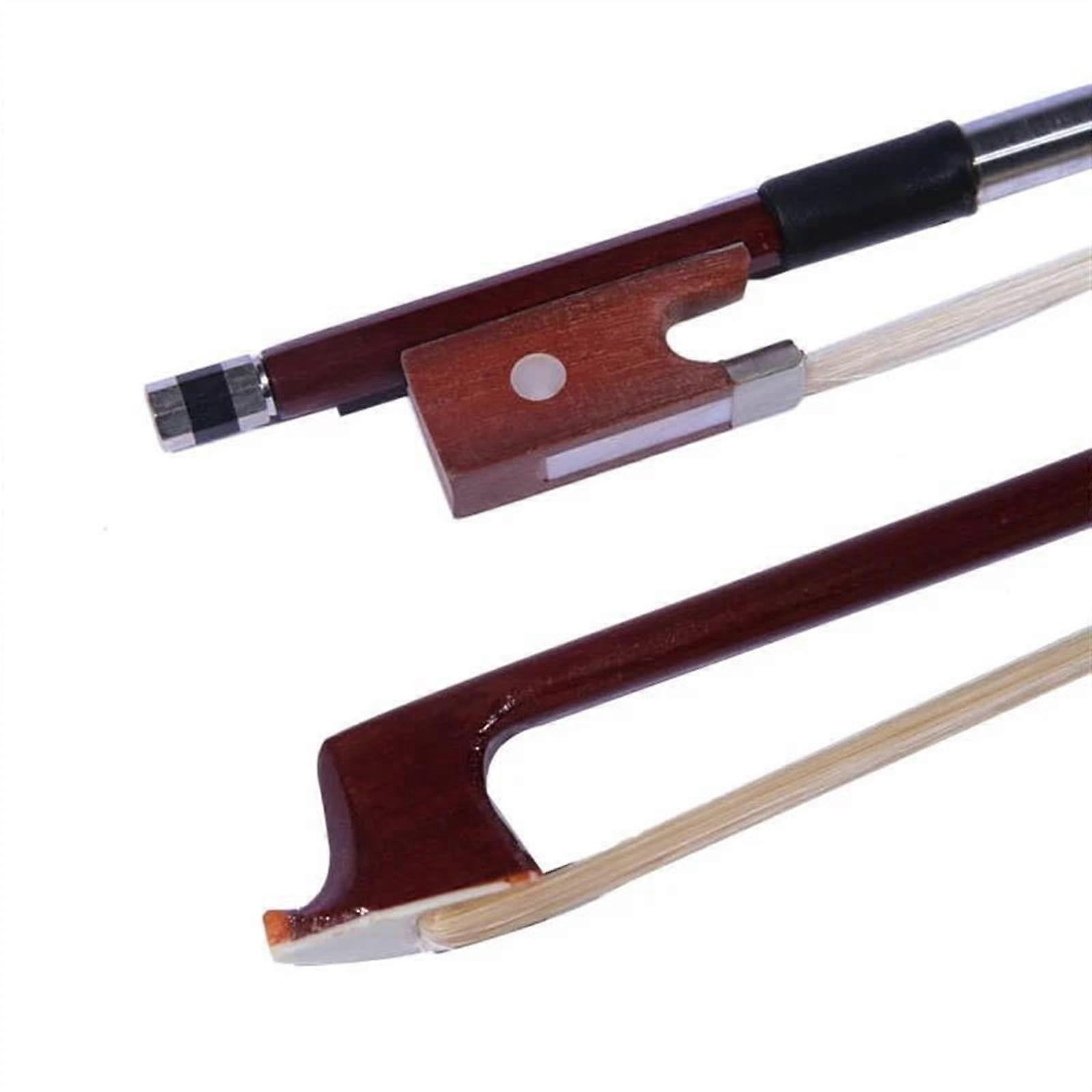 Professional Violin Bow 1 Piece Brazilwood Violin Bow Jujube Frog Fiddle Violino Bow 4/4 3/4 1/2 1/4 1/8 Violin Accessories (Color: 1/2)