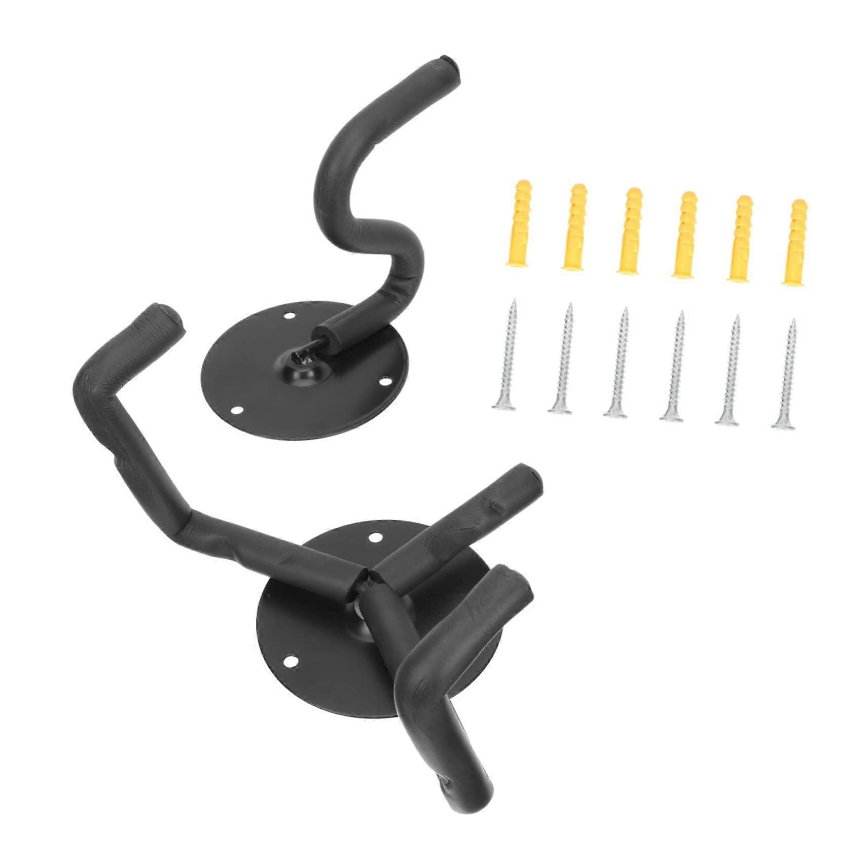Guitar And Ukulele Wall Mount Sturdy Metal Holder With Mounting Screws Included Space Saving Design Compatible With Bass And Ukulele
