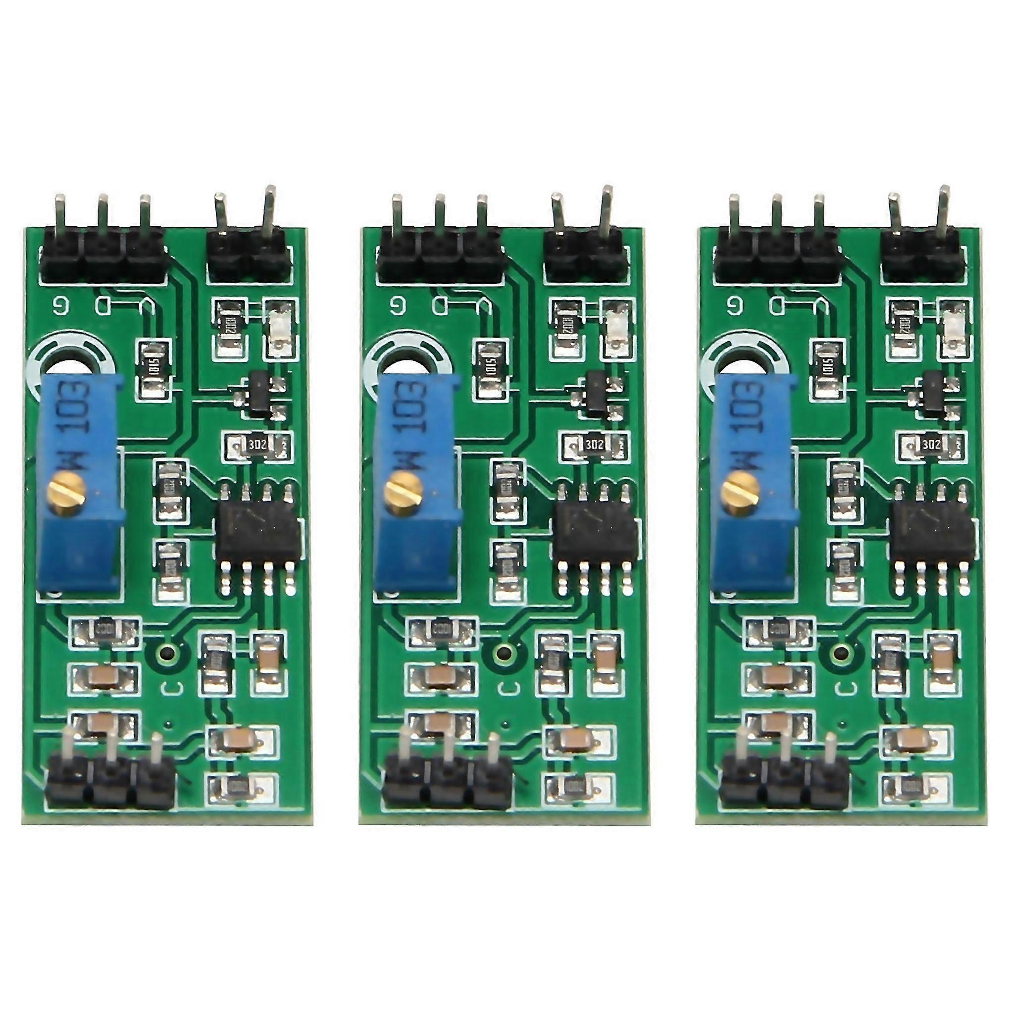 For 3pcs Lm393 3524v Voltage Comparator Module With Led Indicator High Level Output Analog Comparato