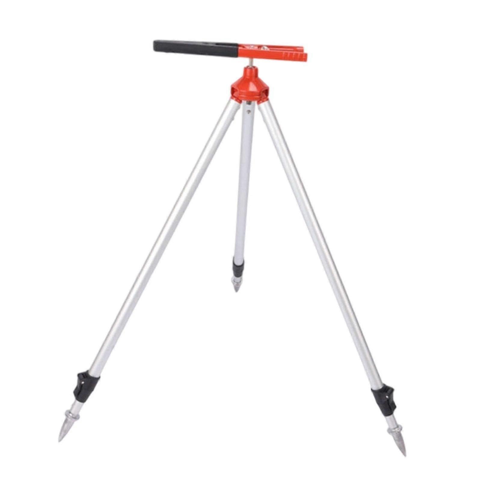 Total station centering rod clamp, tripod ruler holder, heightadjustable, portable metal surveying tripod