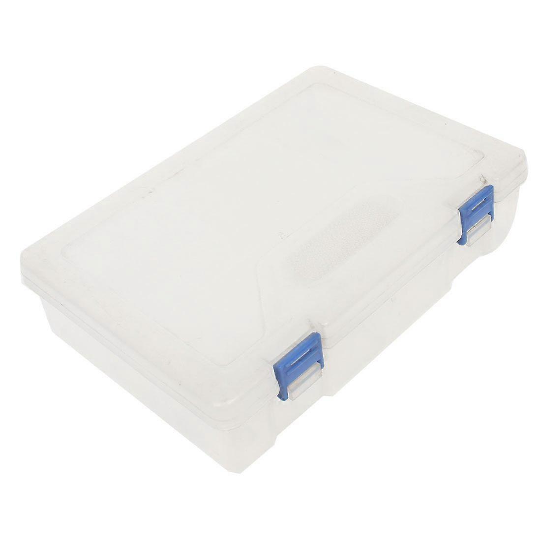 Clear White Rectangle Shaped 12 Compartment Grid Jewelry Bead Storage Case 8.7' (2c849944007e80f1850b600ee0b3d9e7)