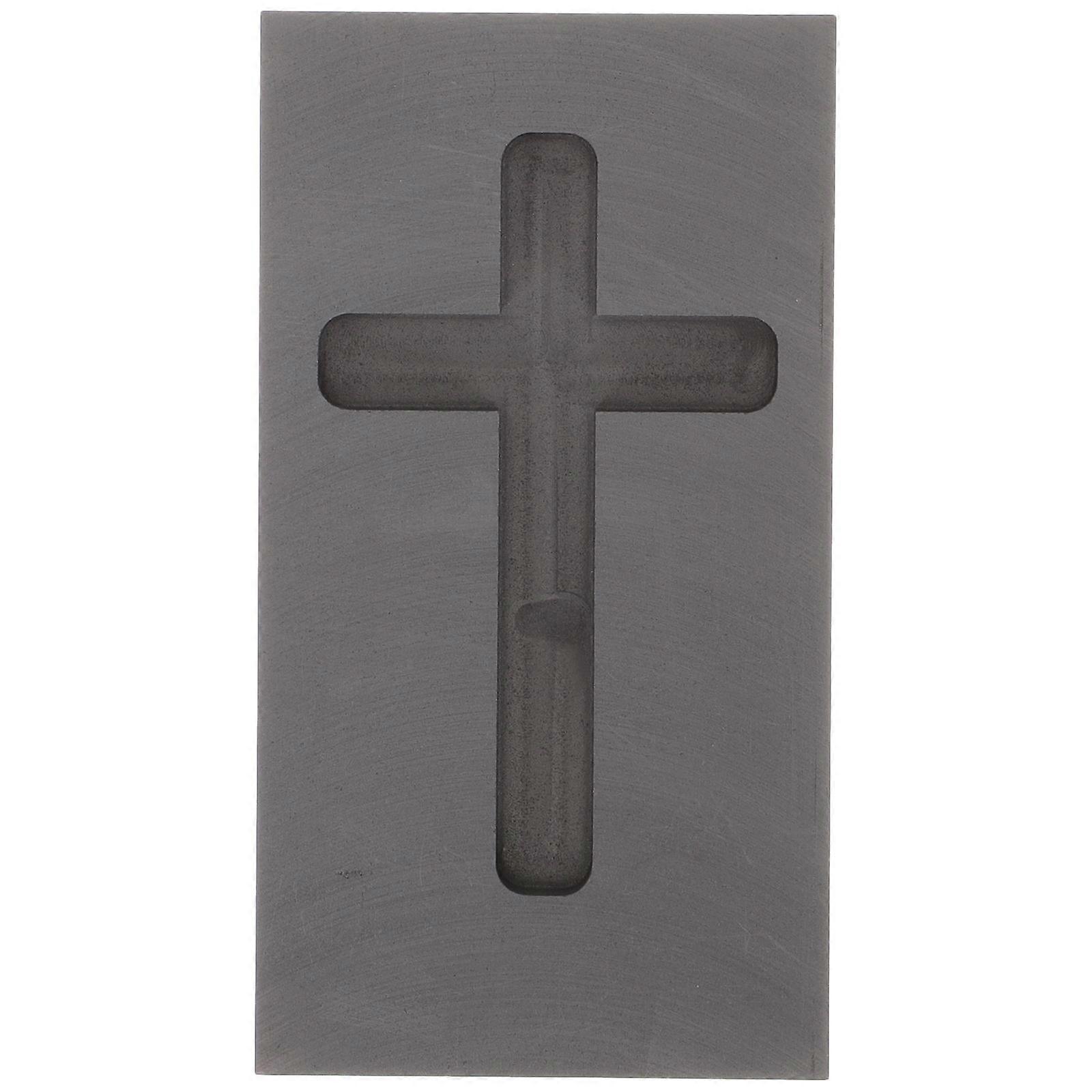 Cross Shape Graphite Ingot Mold Casting Mold for Melting Refining Gold Silver Metal