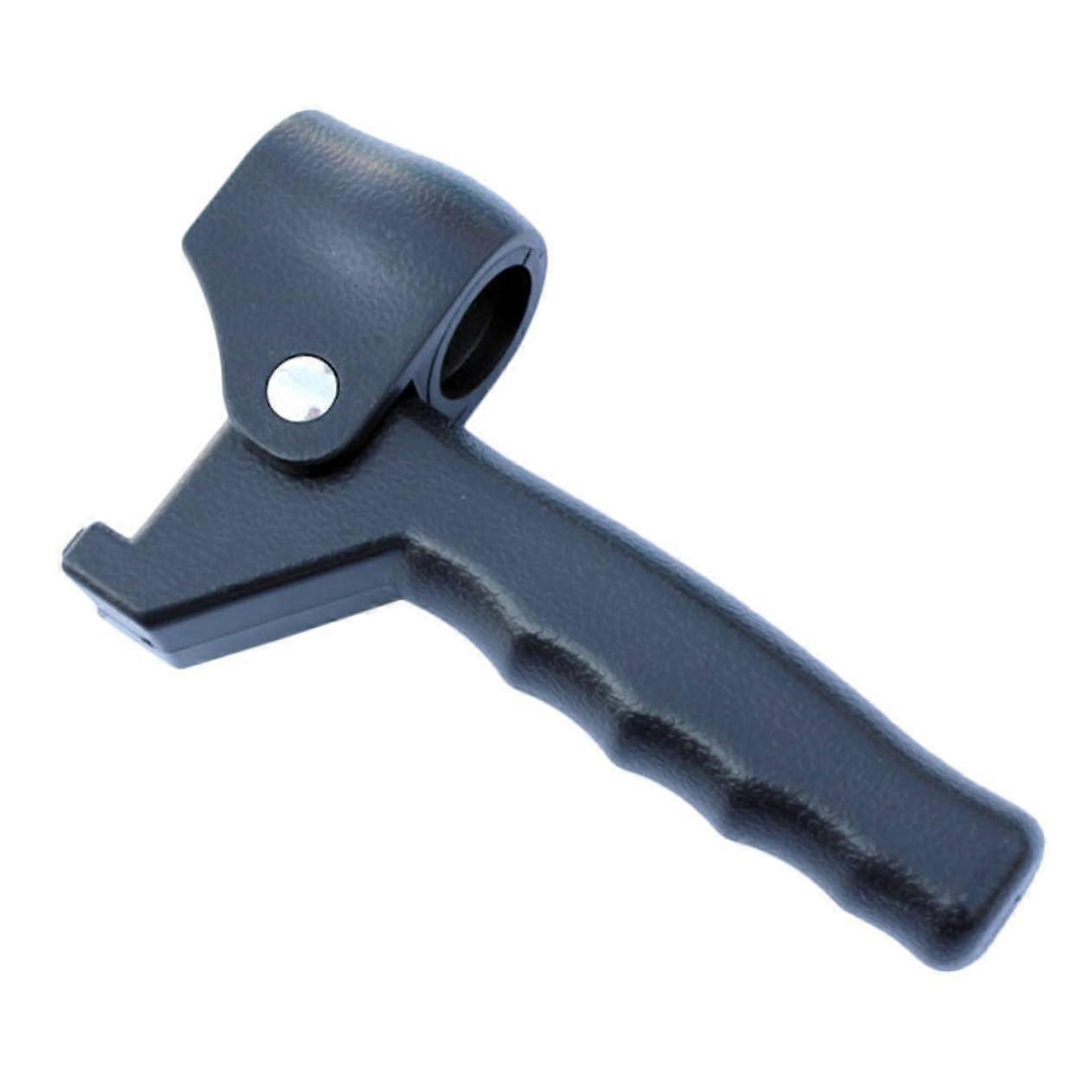 Practical Walking Stick Grip - Black Plastic Crooked Handle for Enhanced Stability and Comfort