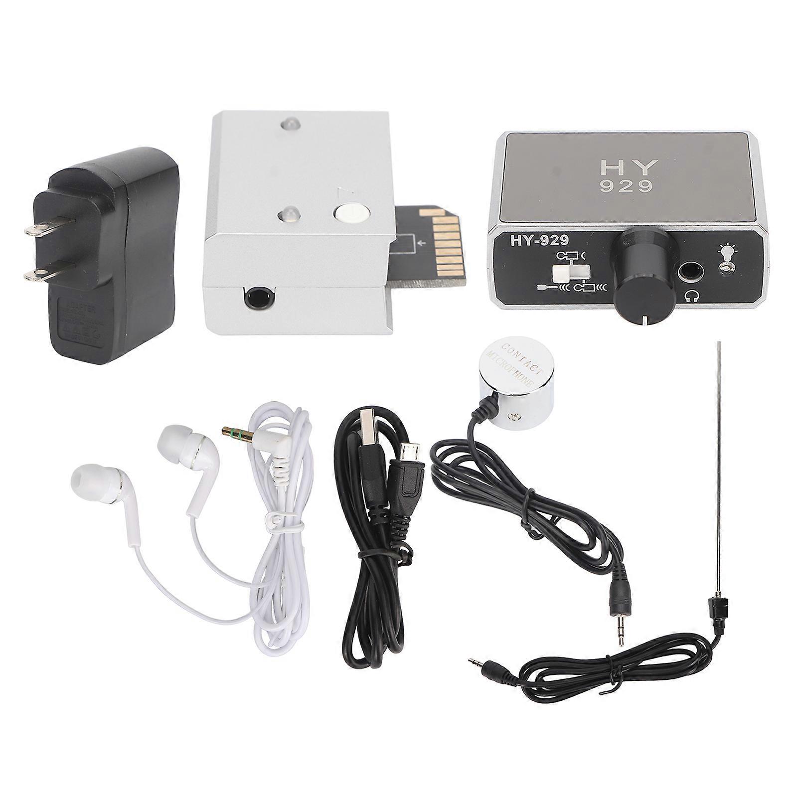 Pipe Leak Detector High Sensitivity Dual Probe Water Leakage Tester Indoor Outdoor Use 100-240V US Plug Adjustable Sound Detection