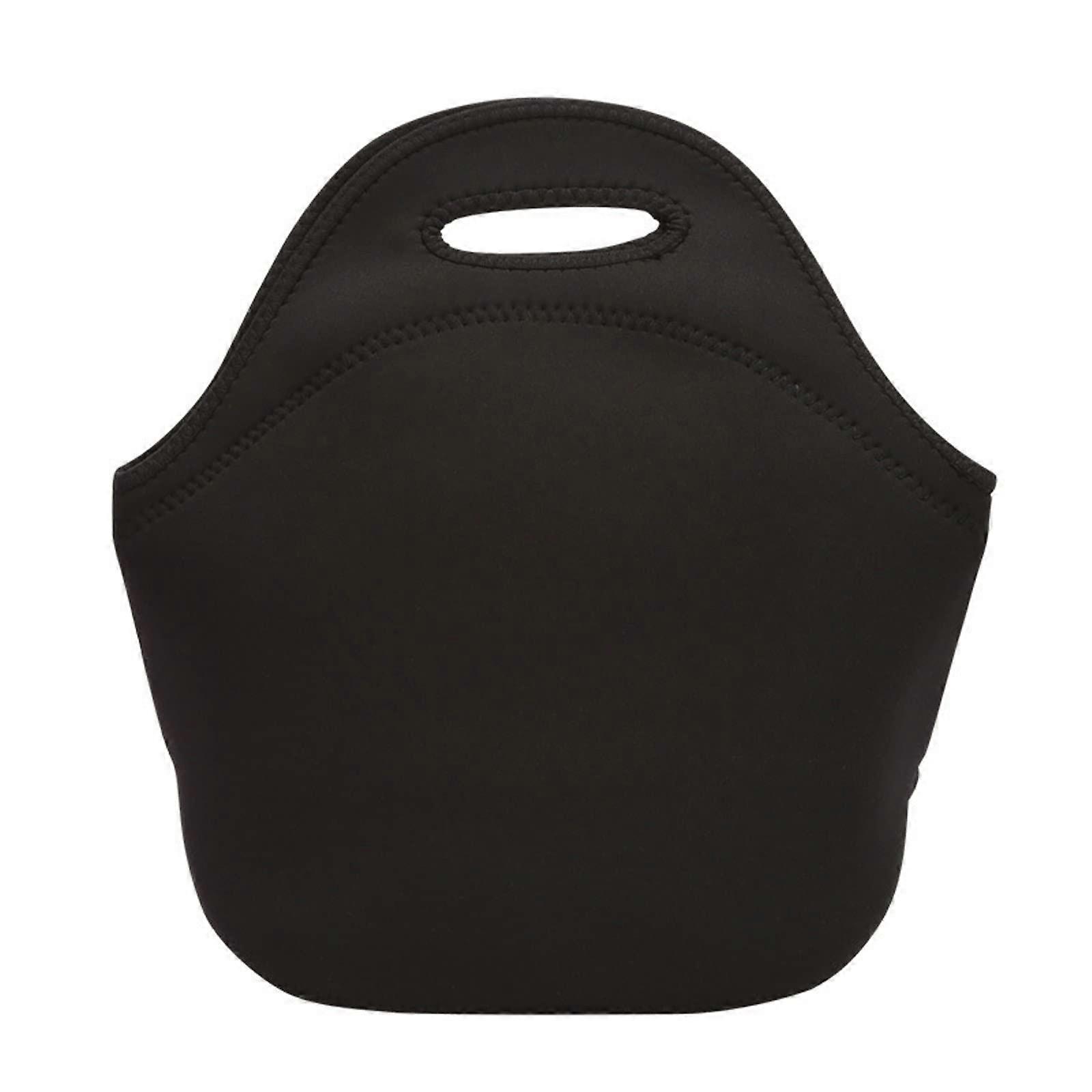 Picnic Backpack Large Capacity Black Lunch Bag Waterproof PU Insulated Food Carrier with Refrigeration Function