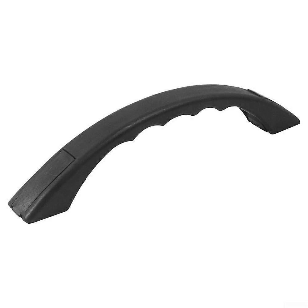 Robust entry handle for motorhomes, trailers, boats, ergonomic design for safe access, black