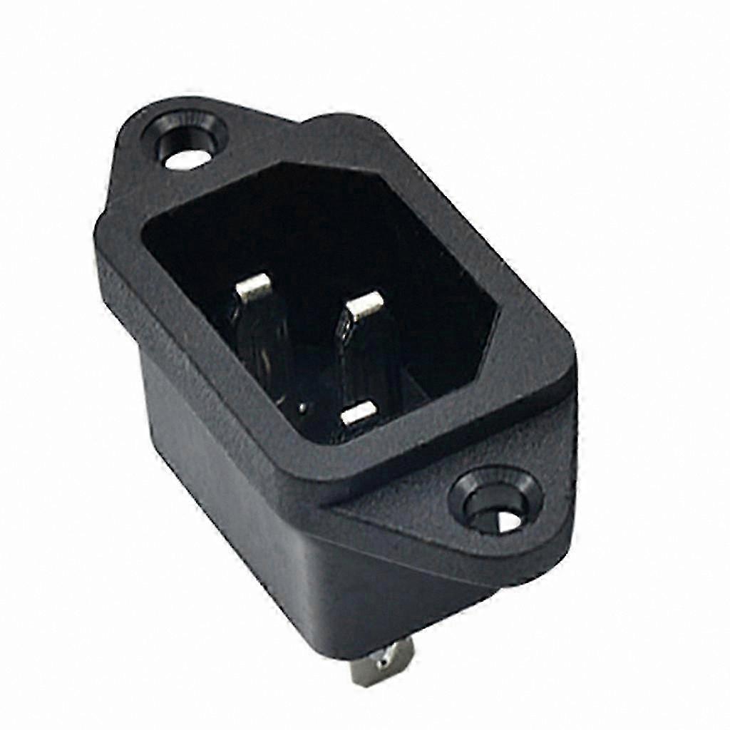 3-Pin IEC320 C14 Male Power Cord Connector, AC 250V 10A Inlet Socket