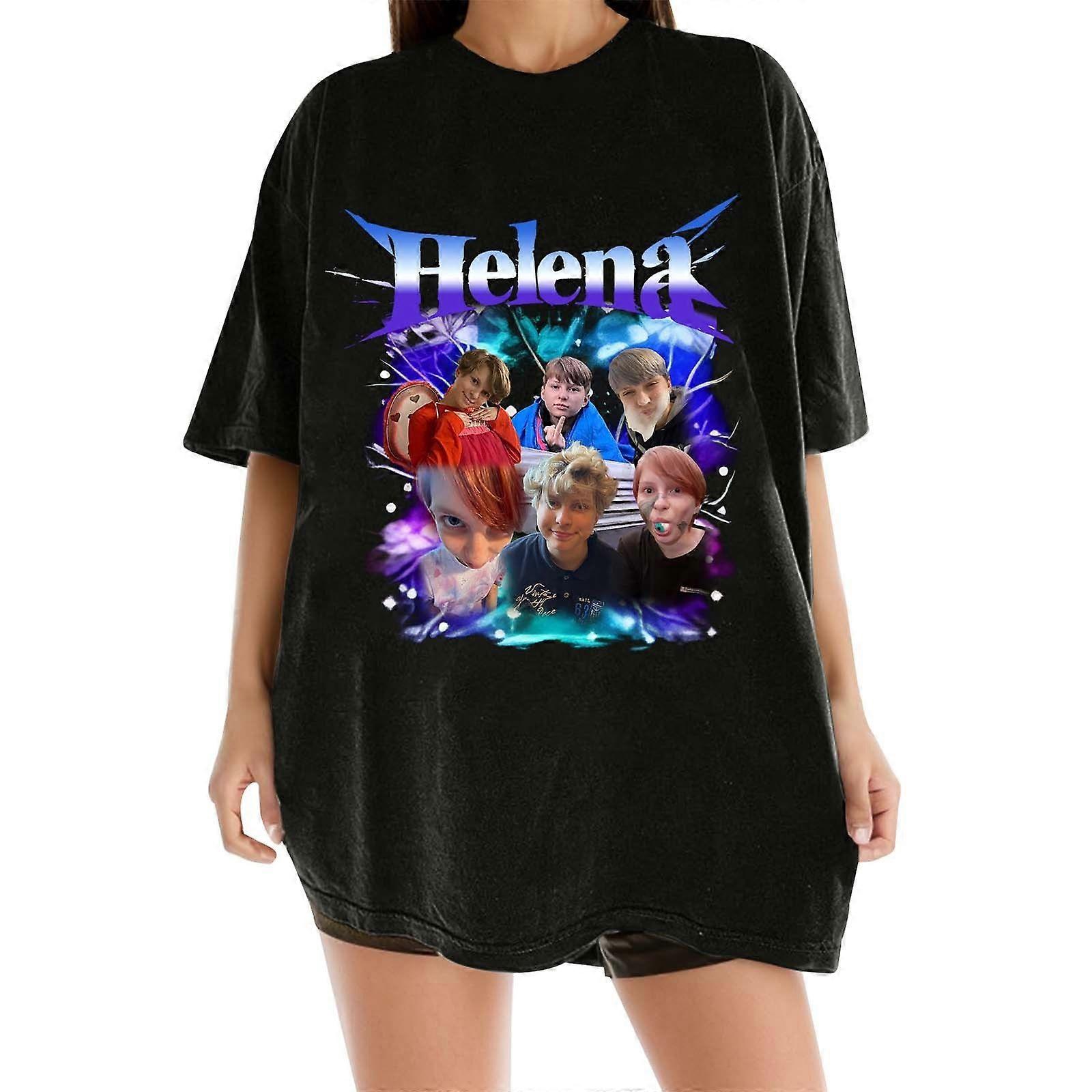 Women's Oversized Graphic T-Shirt with Helena Print