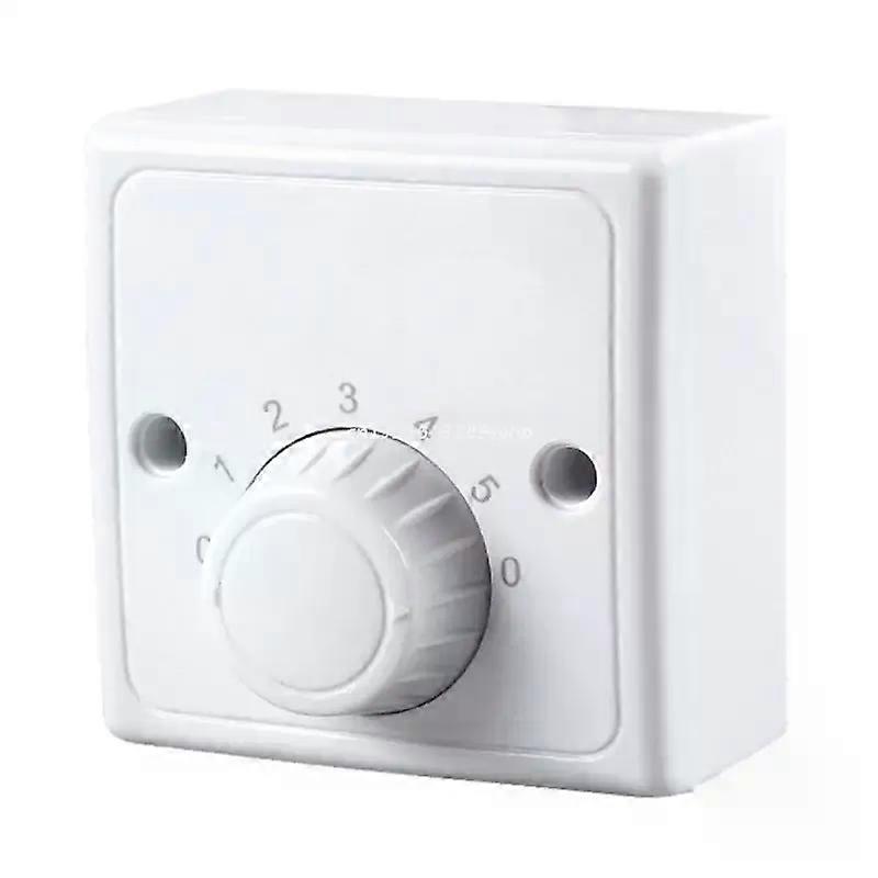 Universal Surface Mounted Ceiling Fan Speed Controller Fan Speed Control Switch Five-speed Electric Fan Switch Square Dropship