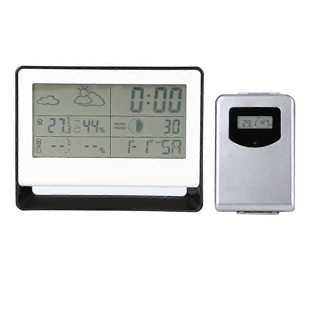 Multifunction Weather Station with RF Receiver, LCD Digital Thermometer, Hygrometer, Temperature and Humidity Display