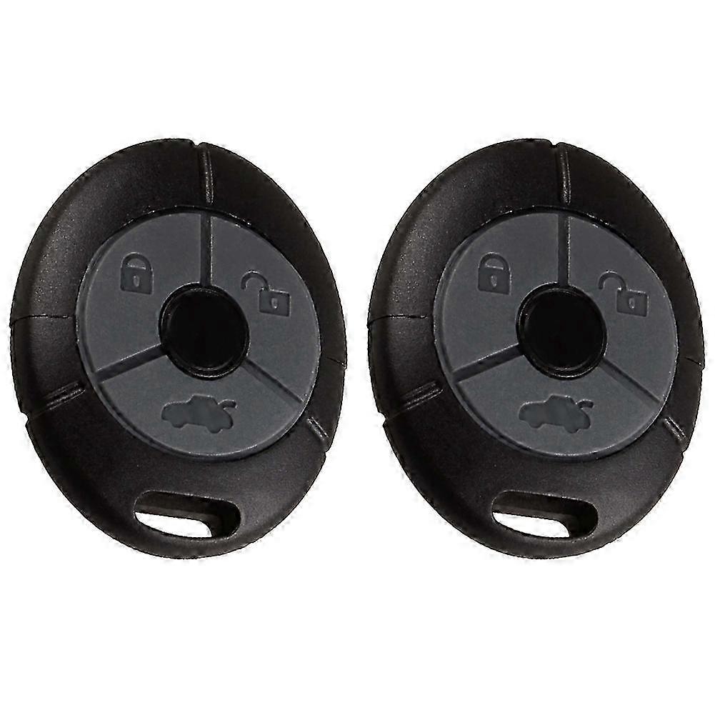 2X Rubber Button Remote Key Case Fob for MG Rover 25 35 ZS ZR - Car Keys Shell