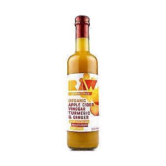Raw Health Org Raw Apple Cider Vinegar with Turmeric & Ginger 500ml - 4 Pack