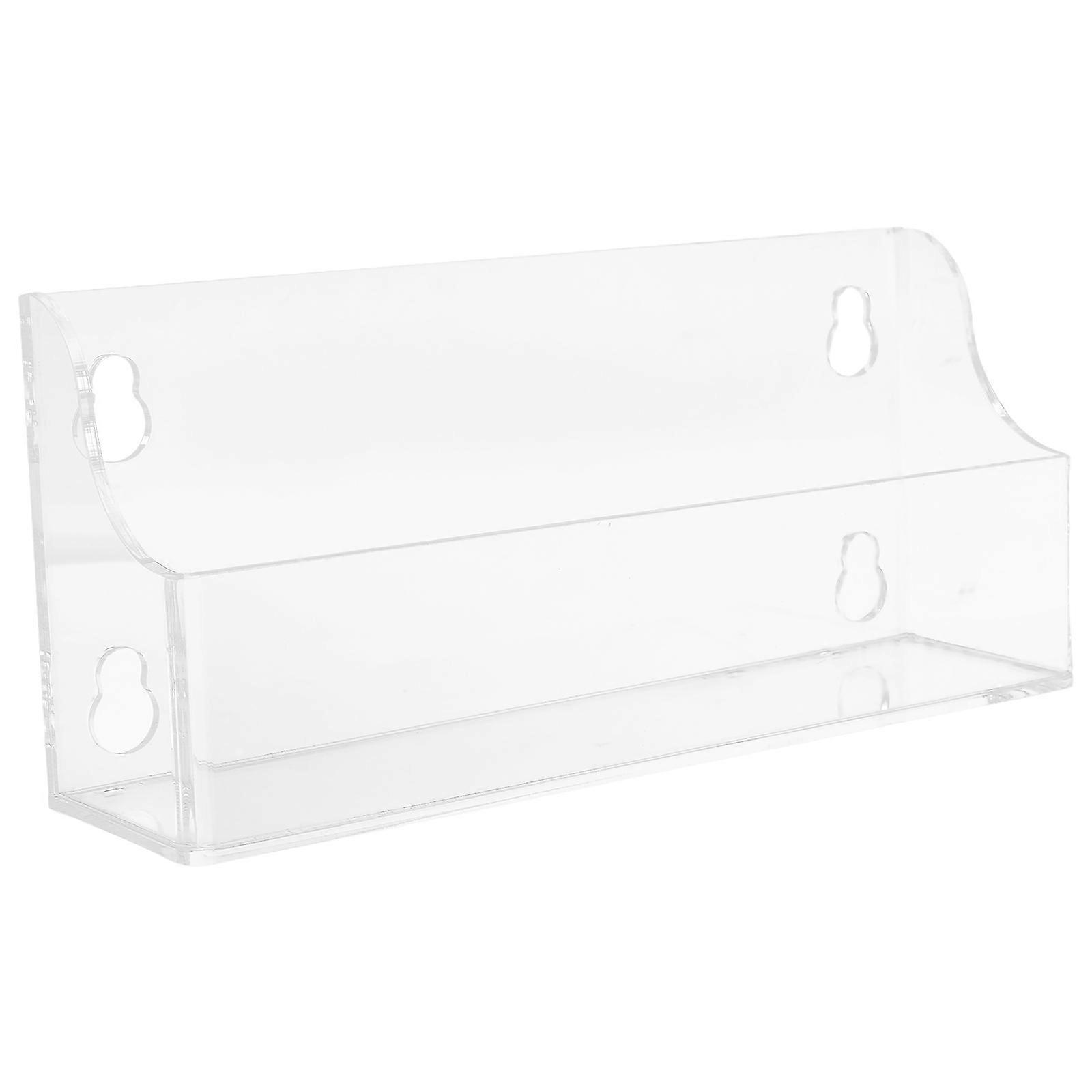 Acrylic Suction Cup Shelf for Storage Clear Transparent Easy Installation No Tools Required Versatile Use
