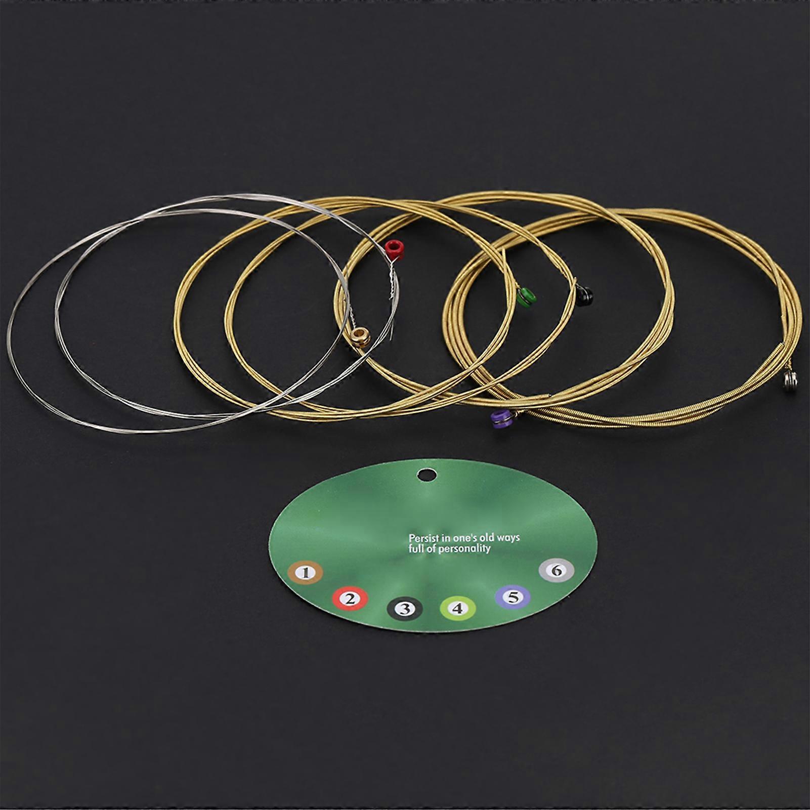 TX640 Acoustic Guitar Strings 6pcs Medium Tension .012-.053