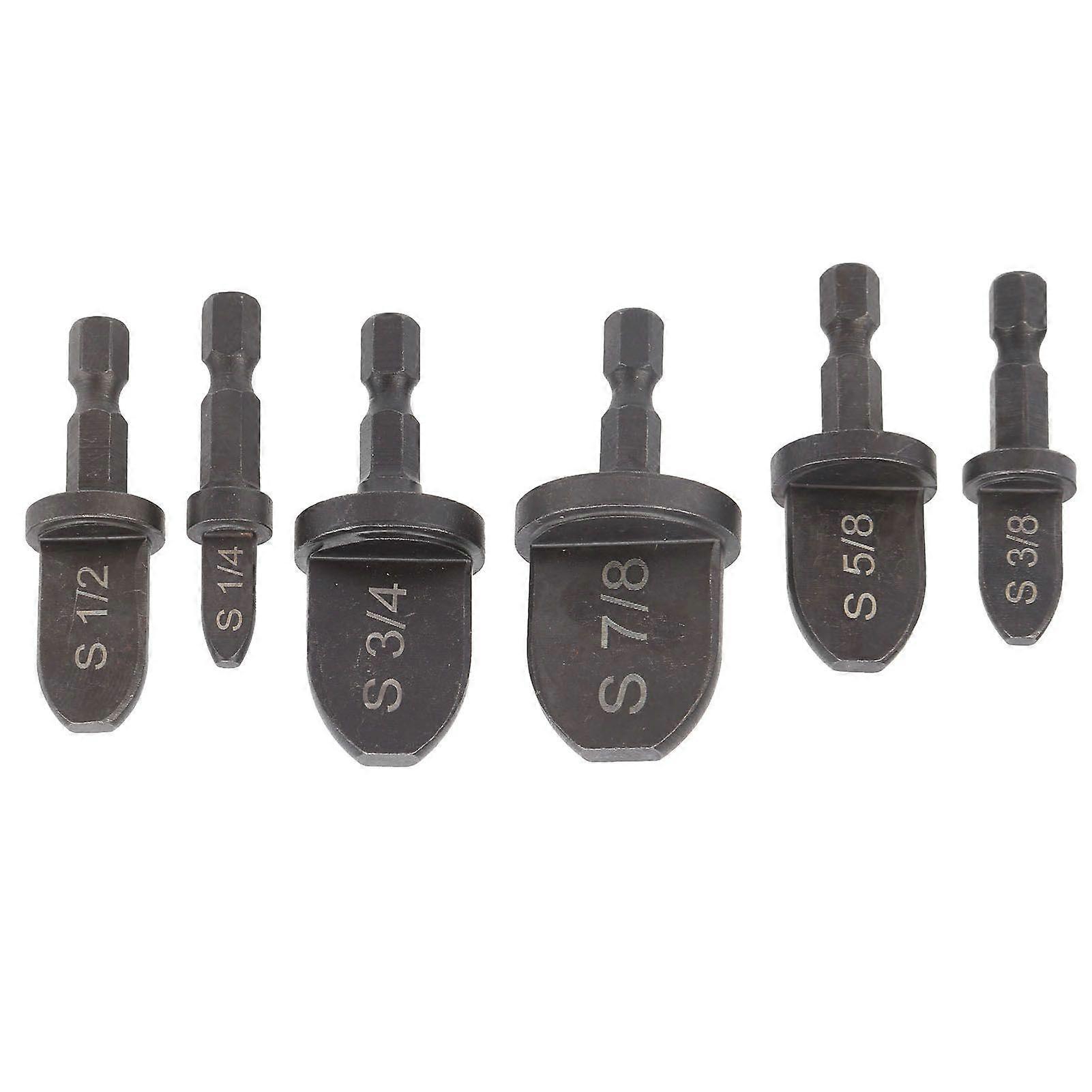 6Pcs Tube Expander Bearing Steel Hex Handle Air Conditioner Copper Pipe Swaging Tool Set